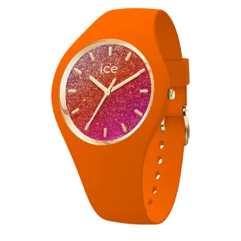 Ice Watch® Analogue 'Ice Glitter - Orange Summer' Girls's Watch (Small) 022574