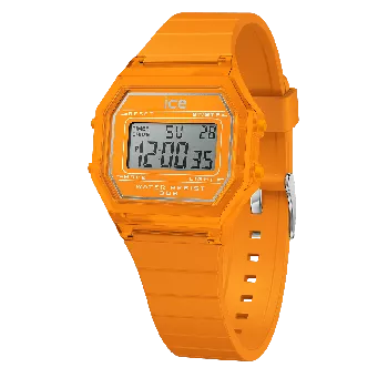 Ice Watch® Digital 'Ice Digit Retro - Neon Orange - Clear' Child's Watch (Small) 022886