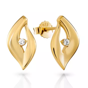 Orphelia® 'Milan' Damen Sterling Silber Ohrstecker - Gold ZO-7519/G