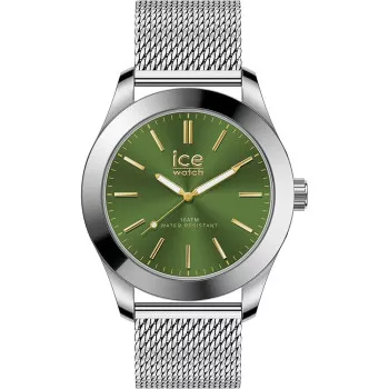 Ice Watch® Analogue 'Ice Steel - Silver Green' Men's Watch (Medium) 024749