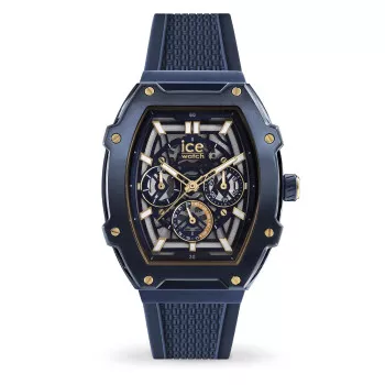 Ice Watch® Multi Dial 'Ice Boliday - Gold Blue Skel - Steel' Men's Watch (Medium) 024371