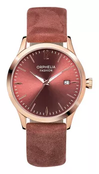 Orphelia Fashion® Analoog 'Suede' Dames Horloge OF714820