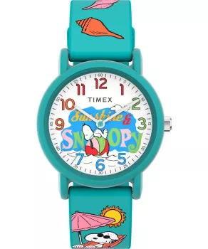 Timex® Analog 'Peanuts Weekender Color Rush' Kind Uhr TW2V78500