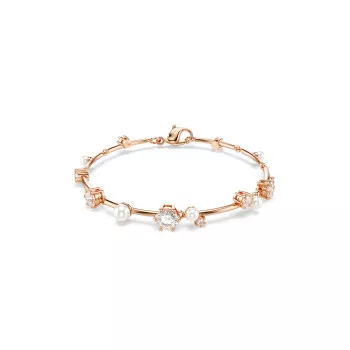 Swarovski® 'Constella bars' Dames Verguld Metaal Armband (sieraad) - Rosékleurig 5729505