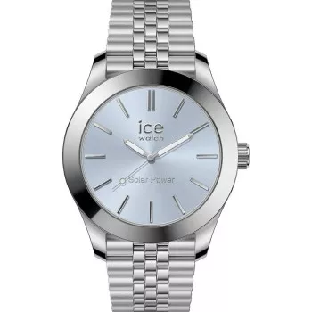 Ice Watch® Analogique 'Ice Steel - Silver Light Blue' Femmes Montre (Petite) 023789