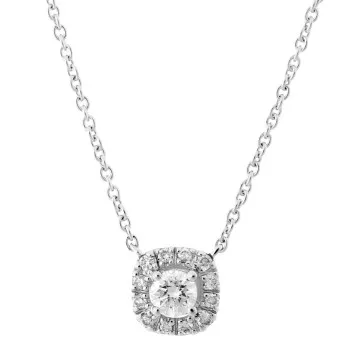 Orphelia® 'Gilda' Dames Witgoud 18K Collier - Zilverkleurig KD-2027