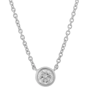 Orphelia® 'Alexandria' Dames Witgoud 18K Collier - Zilverkleurig KD-2034