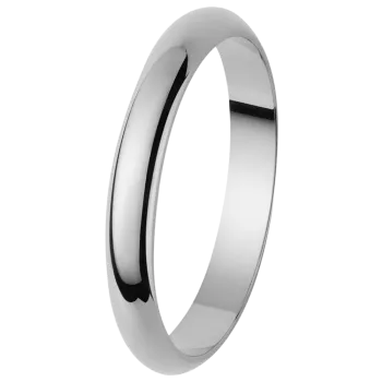 Orphelia®  Unisexe Or blanc 9C Wedding ring - Argent OR110/25/NY/50