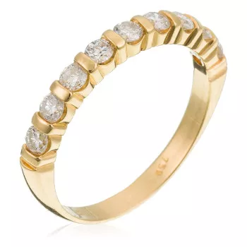 Orphelia® Dames Geelgoud 18K Ring (sieraad) - Goudkleurig RD-3005