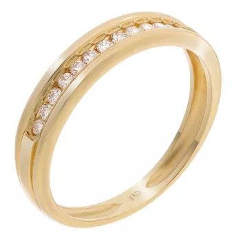 Orphelia® Dames Geelgoud 18K Ring (sieraad) - Goudkleurig RD-3020