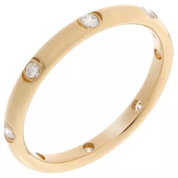 Orphelia® Unisex's Yellow gold 18C Ring - Gold RD-3084