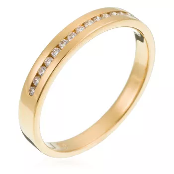 Orphelia® Unisex Geelgoud 18K Ring (sieraad) - Goudkleurig RD-33185