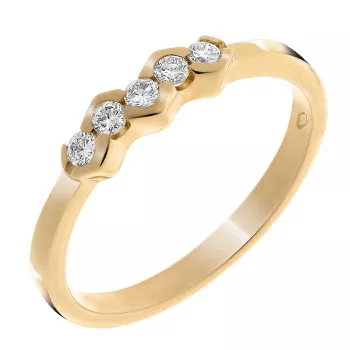 Orphelia® Women's Yellow gold 18C Ring - Gold RD-33215