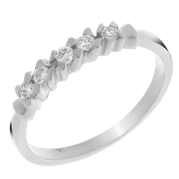 Orphelia®  Femmes Or blanc 18C Bague - Argent RD-33218/1