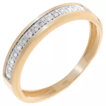 Orphelia® Dames Geelgoud 18K Ring (sieraad) - Goudkleurig RD-33336