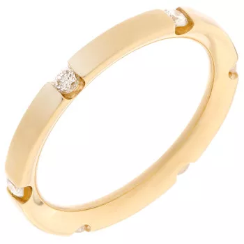 Orphelia® Dames Geelgoud 18K Ring (sieraad) - Goudkleurig RD-33337