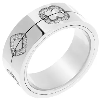 Orphelia® Unisex Weißgold 18K Ring - Silber RD-33405/1