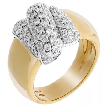 Orphelia® Women's Yellow gold 18C Ring - Gold RD-3768