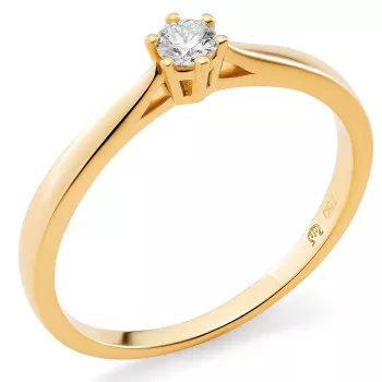 Orphelia® Women's Yellow gold 18C Ring - Gold RD-3919