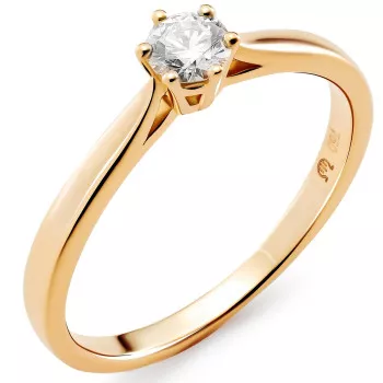 Orphelia® Women's Yellow gold 18C Ring - Gold RD-3920