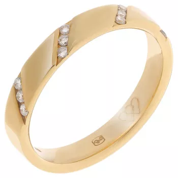 Orphelia® Dames Geelgoud 18K Ring (sieraad) - Goudkleurig RD-B3806/DJ/12