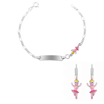 Orphelia® 'Oviva' Kind Zilver 925 925 Set: Armband + Oorbel - Zilverkleurig SET-7137/1