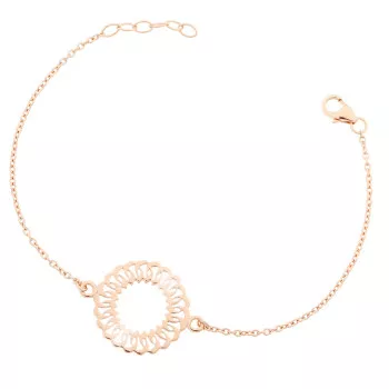 Orphelia® 'Amada' Dames Zilver 925 925 Armband (sieraad) - Rosékleurig ZA-7075/1