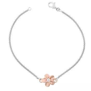 Orphelia® Dames Zilver 925 925 Armband (sieraad) - Zilver/Rosé ZA-7105