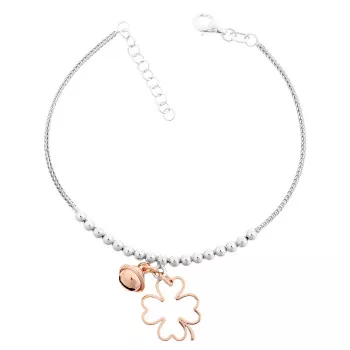 Orphelia® Damen Sterling Silber Armbänd - Silber/Rosa ZA-7110