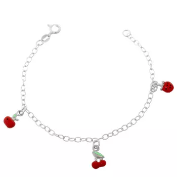 Orphelia® 'Apple' Child's Sterling Silver Bracelet - Silver ZA-7149