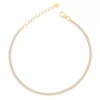 Orphelia® Damen Sterling Silber Armbänd - Gold ZA-7275/G
