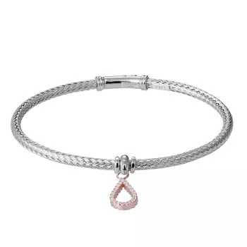 Orphelia® Damen Sterling Silber Armbänd - Silber/Rosa ZA-7398