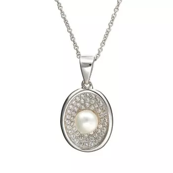 Orphelia® Women's Sterling Silver Chain with Pendant - Silver ZH-4605