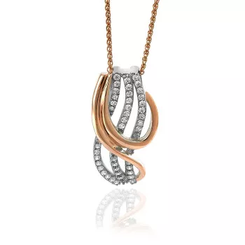 Orphelia® 'Elsia' Dames Zilver 925 925 Collier - Zilverkleurig ZH-7027