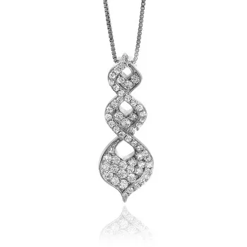 Orphelia® 'Lilly' Dames Zilver 925 925 Collier - Zilverkleurig ZH-7038