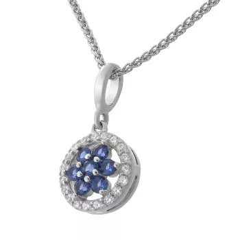 Orphelia® 'Erina' Damen Sterling Silber Halskette mit Anhänger - Silber ZH-7047