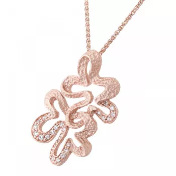 Orphelia® 'Malenia' Dames Zilver 925 925 Collier - Rosékleurig ZH-7077/1