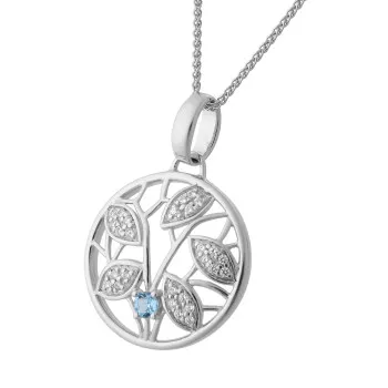 Orphelia® 'Oceane' Femmes Argent Collier avec pendentif - Argent ZH-7090