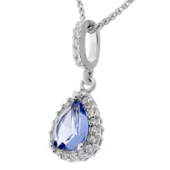 Orphelia® 'Enora' Women's Sterling Silver Chain with Pendant - Silver ZH-7226/BT