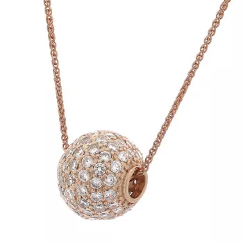 Orphelia® Dames Zilver 925 925 Collier - Rosékleurig ZH-7235/RG