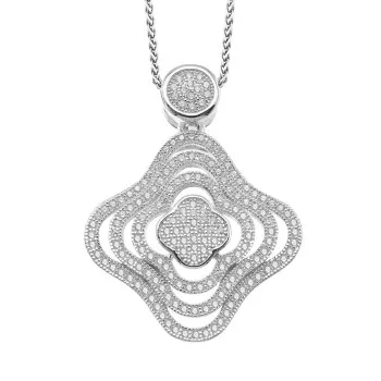 Orphelia® Dames Zilver 925 925 Collier - Zilverkleurig ZH-7247