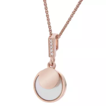 Orphelia® Women's Sterling Silver Chain with Pendant - Rose ZH-7285/RG