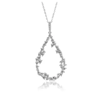 Orphelia® Dames Zilver 925 925 Collier - Zilverkleurig ZH-7424