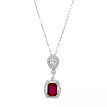 Orphelia® 'Enora' Femmes Argent Collier avec pendentif - Argent ZH-7426/RU