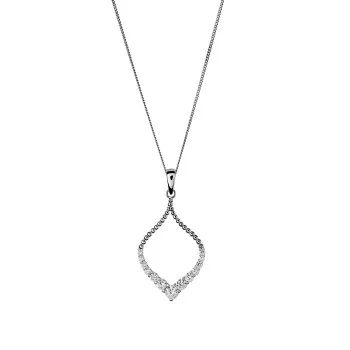 Orphelia® 'Grace' Femmes Argent Collier avec pendentif - Argent ZH-7493