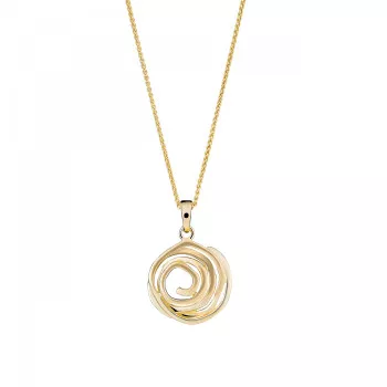 Orphelia® 'Apolline' Damen Sterling Silber Halskette mit Anhänger - Gold ZH-7500/G