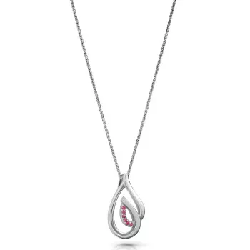 Orphelia® 'Dazzle' Femmes Argent Collier avec pendentif - Argent ZH-7518/R