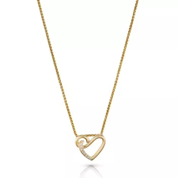 Orphelia® 'Ida' Women's Sterling Silver Chain with Pendant - Gold ZH-7521/G