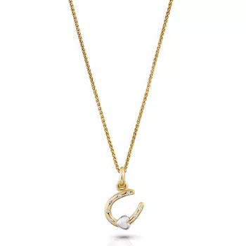 Orphelia® 'Aurora' Femmes Argent Collier avec pendentif - argent/or ZH-7525/G