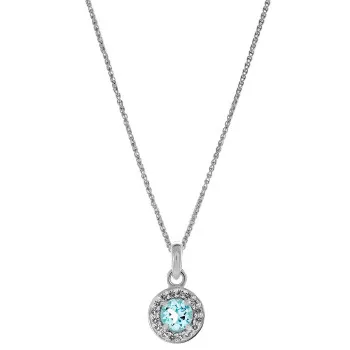 Orphelia® 'Bristol' Women's Sterling Silver Pendant with Chain - Silver ZH-7579/B